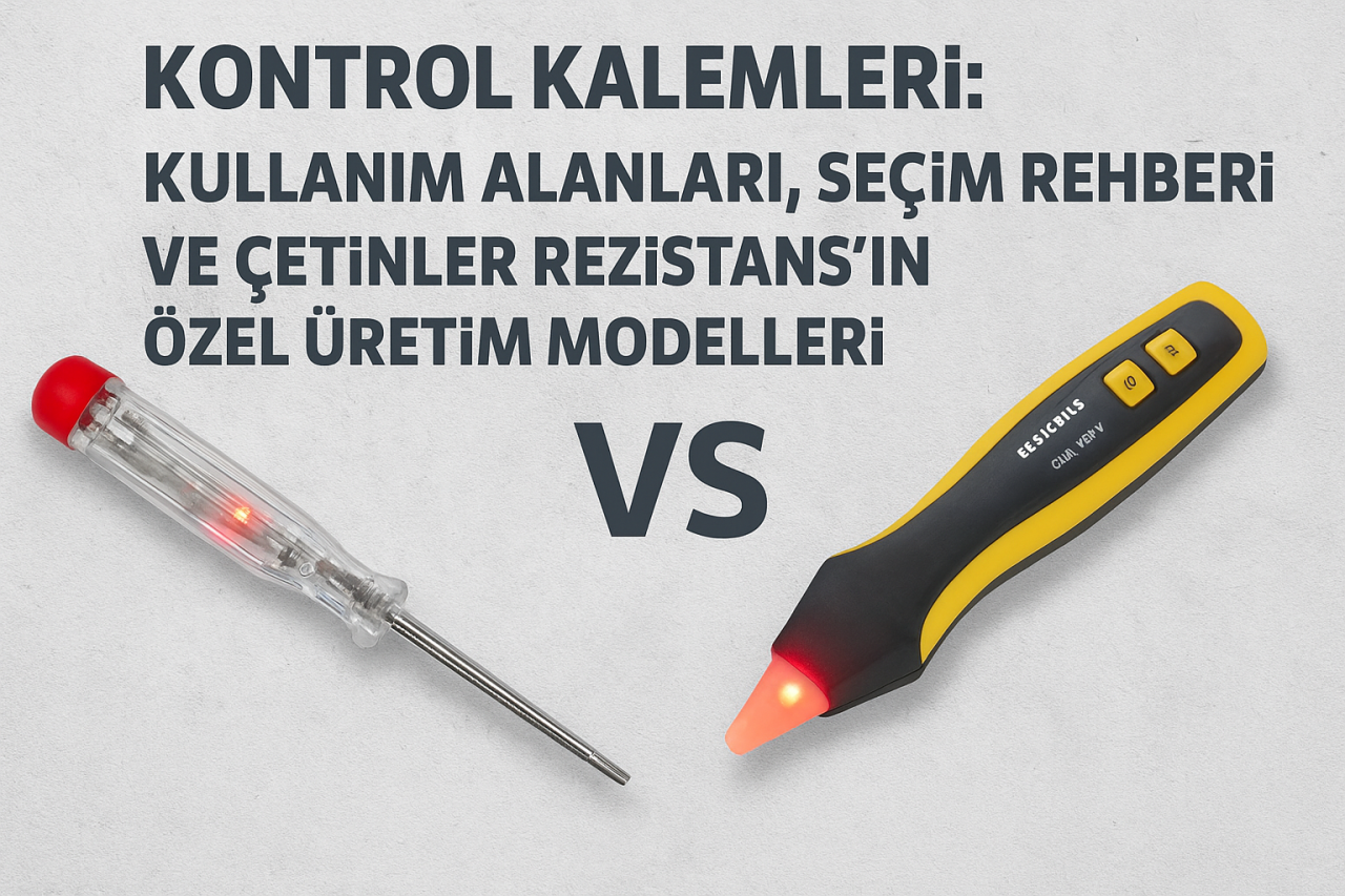 Kontrol Kalemleri: Kullanım Alanları, Seçim Rehberi ve Çetinler Rezistans’ın Özel Üretim Modelleri
