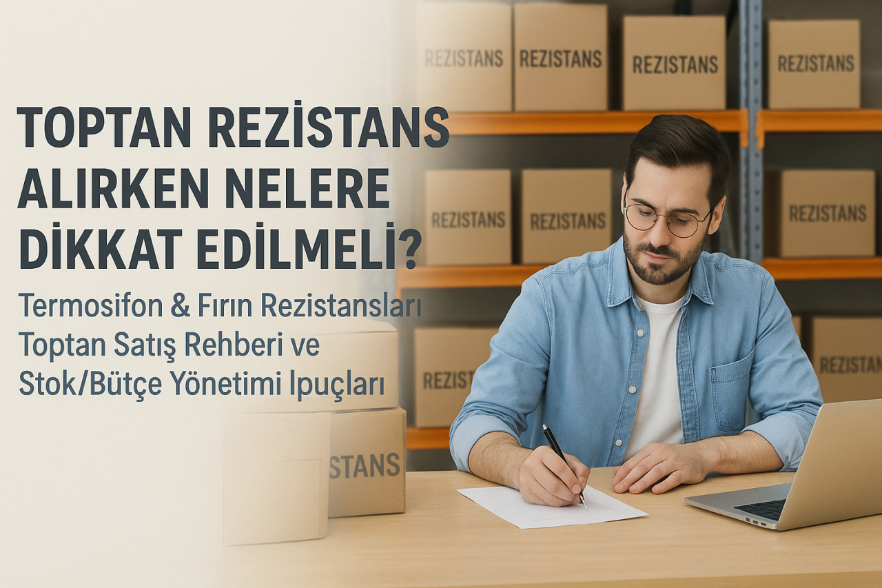 Toptan Rezistans Alırken Nelere Dikkat Edilmeli? Termosifon & Fırın Rezistansları Toptan Satış Rehberi ve Stok/Bütçe Yönetimi İpuçları