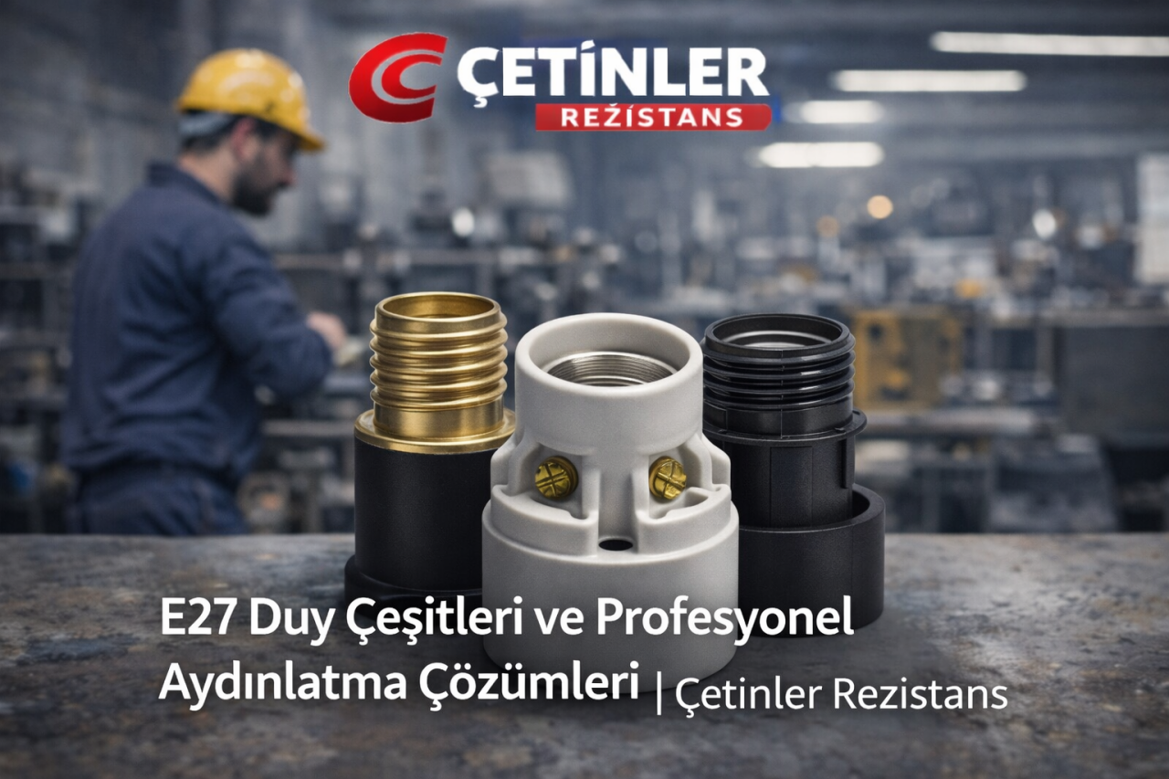 E27 Duy | Metal & Porselen E27 Ampul Duy Çeşitleri – Çetinler Rezistans