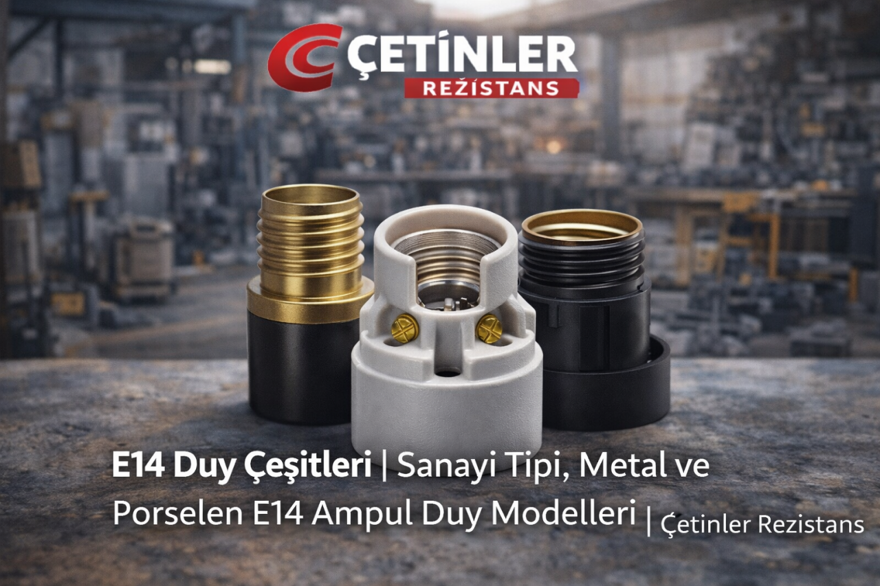 E14 Duy | Metal & Porselen E14 Ampul Duy Çeşitleri – Çetinler Rezistans