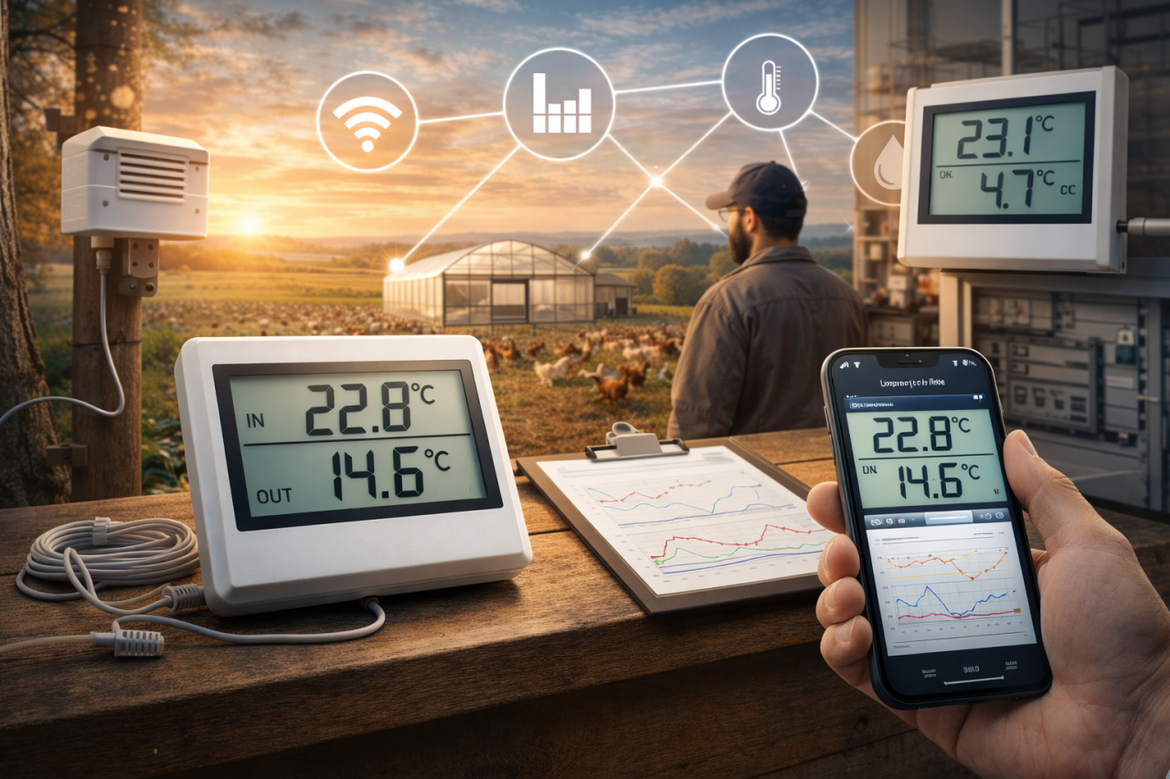 Dijital İç Dış Termometre | Profesyonel Sıcaklık Ölçümü – Çetinler Rezistans