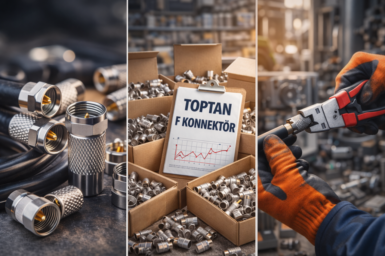 F Konnektör | Toptan & Sanayi Tipi Uydu Konnektörleri – Çetinler Rezistans