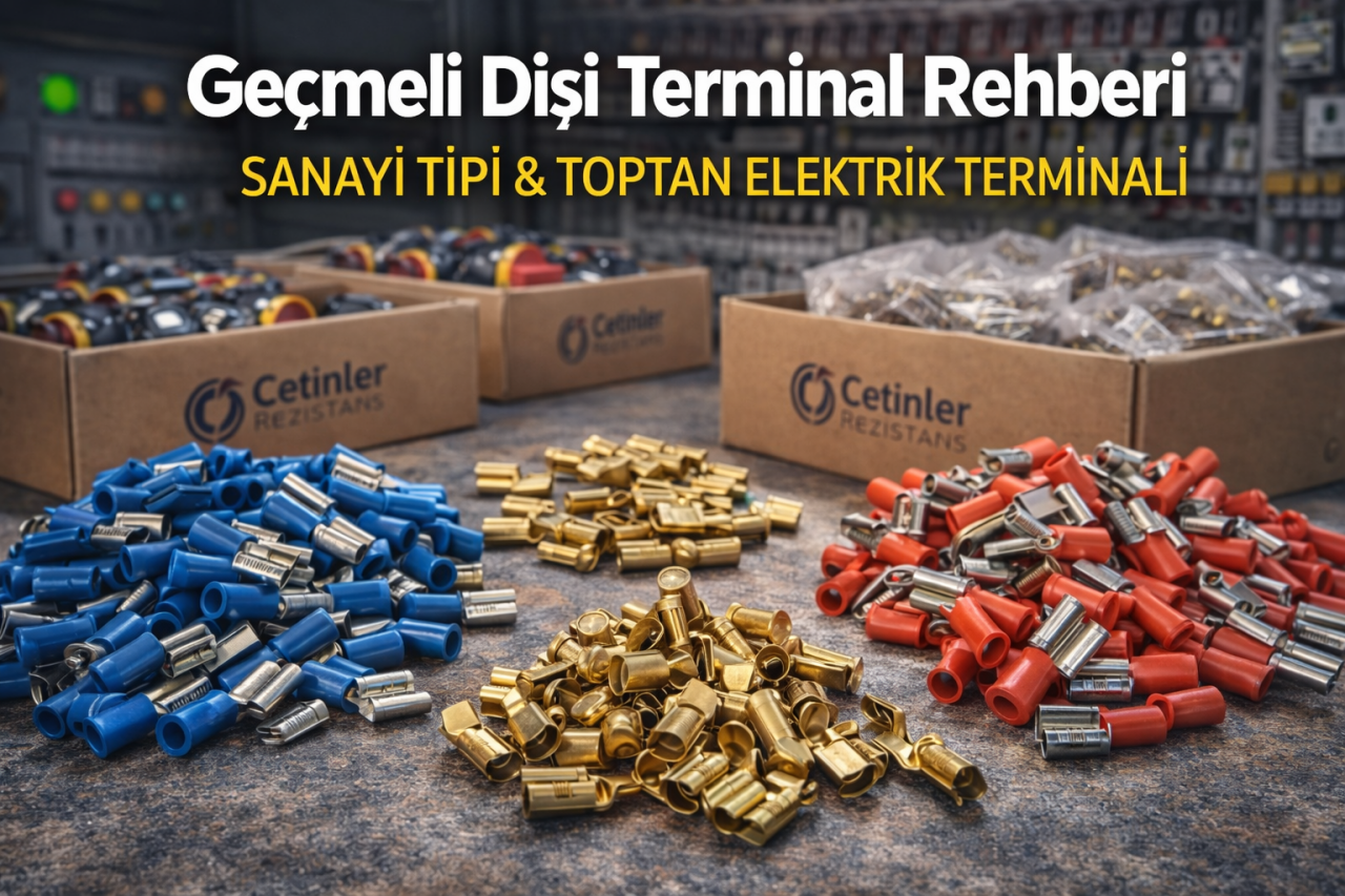 Geçmeli Dişi Terminal |  Dişi Terminal Toptan – Çetinler Rezistans