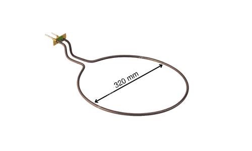 750 Watt İnce Fırın Rezistansı Ördek Kafa Flanşlı 220 Volt