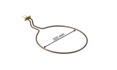 750 Watt İnce Fırın Rezistansı Ördek Kafa Flanşlı 220 Volt