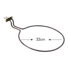 750 Watt İnce Fırın Rezistansı Ördek Kafa Flanşlı 220 Volt