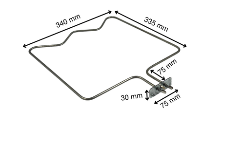 1300 Watt Arçelik Büyük Flanş Fırın Boru Rezistansı 220 Volt