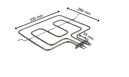 3000 Watt Çiftli Fırın Boru Rezistansı 230 Volt