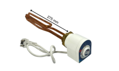 3000 Watt 1 1/4 10-75 C°  Termostatlı Kıvrık Bakır Rezistans 220 Volt