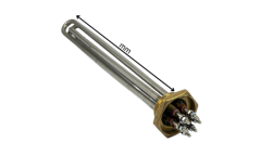 3000 Watt 1-1/4 Üç Elemanlı 300mm Kafalı Rezistans 380 Volt