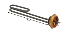 1500 Watt 1-1/2 İnç Pot Isıtıcı 230 Volt 150 mm