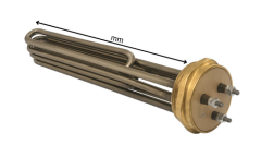 7500 Watt 2'' Somunlu İlaç Dolgulu Kazan Rezistansı 230-380 Volt 330 mm