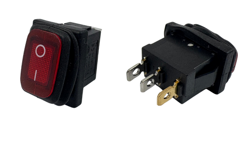 Mini Körüklü Işıklı Anahtar 3 Bağlantılı 3A