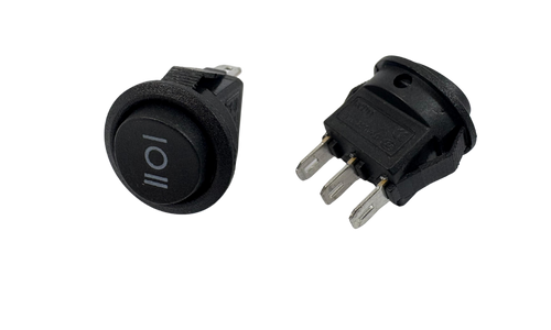 Mini Yuvarlak 1-0-2 Işıksız Anahtar 3 Bağlantılı 3A