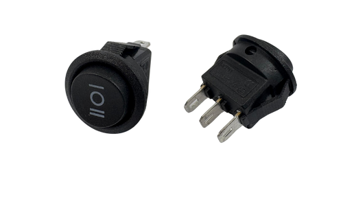 Mini Yuvarlak 1-0-2 Işıksız Anahtar 3 Bağlantılı 3 Amper