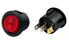 Yuvarlak Işıklı Anahtar 3 Bacaklı 16 Amper