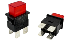 Işıklı Süpürge Butonu 4 Soketli