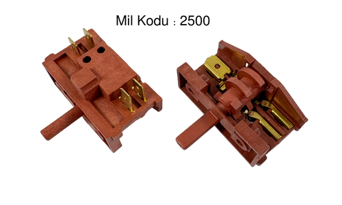 2+2 Çevirmeli Polyemit Stoplu Anahtar