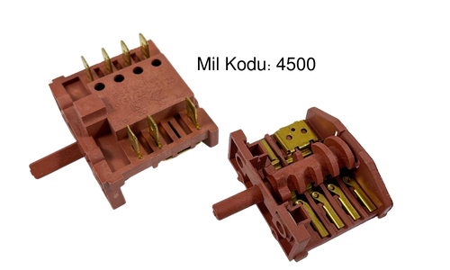 3+4 Çevirmeli Polyemit Sürekli Döner Anahtar