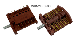 6+6  Çevirmeli Sürekli Döner Polyemit  Anahtar Metal Mil