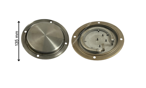 1000 Watt Gizli Semaver Rezistansı 220 Volt 4 Delikli 130 mm