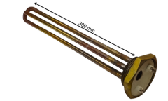 2000 Watt 1-1/4 Termikli Düz Bakır Termovat Isıtıcı 220 Volt 30 cm