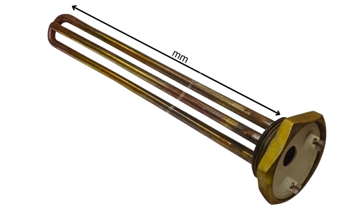 2000 Watt 1-1/4 Termiksiz Düz Bakır Termovat Isıtıcı Yerli 220 Volt 40 cm 40cm