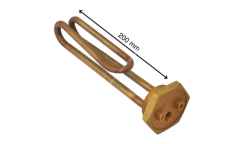 2000 Watt 1-1/4 Yerli Kısa Kıvrık Rezistans 20cm 220 Volt