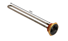3000W 1-1/4 Termiksiz Düz Krom Termovat Isıtıcı 220 Volt 90cm