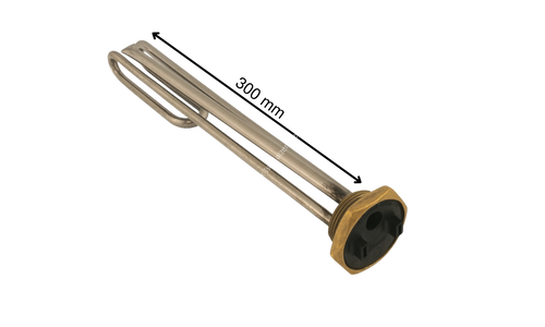 2000W 1-1/4 Kıvrık Krom Termovat Isıtıcı 220 Volt