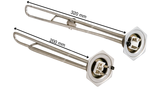 2000W 1-1/4 Krom Yağlı Radyatör Rezistansı 220 Volt