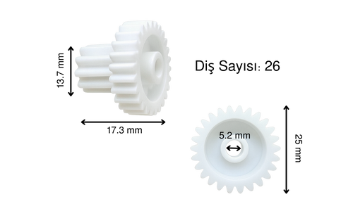 Tefal 800 Devir Ara Dişlisi