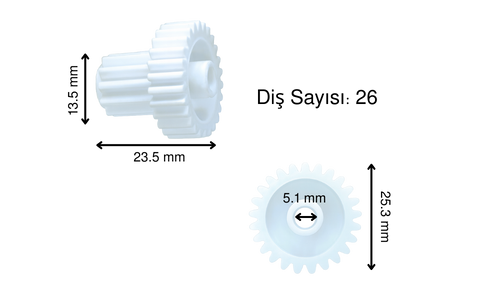 Tefal 1000 Devir Ara Dişlisi