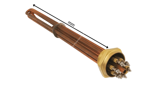 10000 Watt 2 İnç Bakır Kafalı Rezistans 220/380 Volt 40 cm