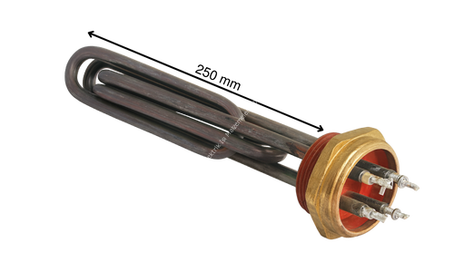 4000 Watt Malkan 1-1/2'' Çift Elemanlı Isıtıcı 220 Volt 25 cm
