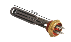 4000 Watt Malkan 1-1/2'' Çift Elemanlı Isıtıcı 220 Volt 25 cm