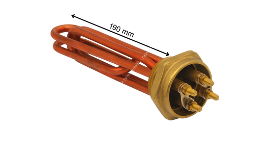 4500 Watt 1-1/2 İnç Bakır Malkan Isıtıcı 220 Volt Çift Elemanlı