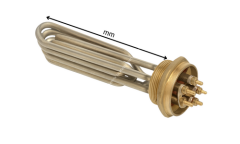 7500 Watt 2 İnç Tolon Isıtıcı 220/380 Volt  26 cm