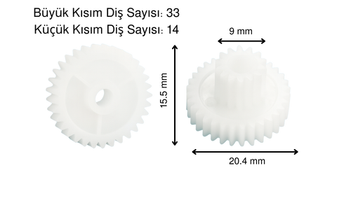 Blender Çırpıcı Ara Dişlisi
