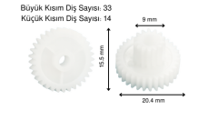 Blender Çırpıcı Ara Dişlisi