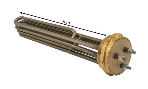 10000 Watt 2'' Somunlu İlaç Dolgulu Kazan Rezistansı 230-380 Volt 430 mm