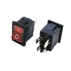 Mini Kırmızı Işıklı Anahtar 4 Bağlantılı