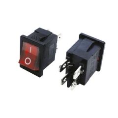 Mini Kırmızı Işıklı Anahtar 4 Bağlantılı