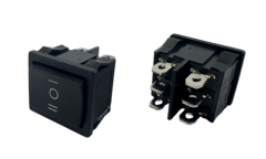 1-0-2 Orta Geniş Işıksız Anahtar 3 Bağlantılı