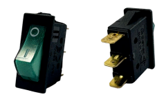 Tekli Yeşil Işıklı Anahtar 16 Amper