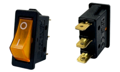 Tekli Sarı Işıklı Anahtar 16A