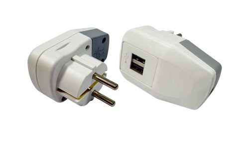 USB'li Topraklı Erkek Fiş