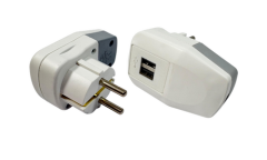 USB'li Topraklı Erkek Fiş