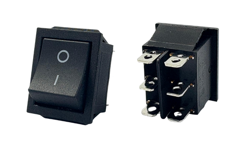 6 Bağlantılı Geniş Işıksız Anahtar 0-1 Yaylı