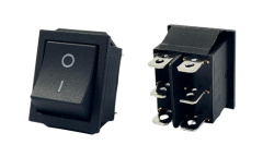 6 Bağlantılı Geniş Işıksız Anahtar 0-1 Yaylı